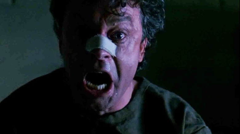 Brad Dourif, as the real Gemini Killer, is having a proper rant and rave in The Exorcist III