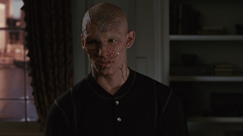 Kyle (Alex Pettyfer) in beast form looking down in Beastly