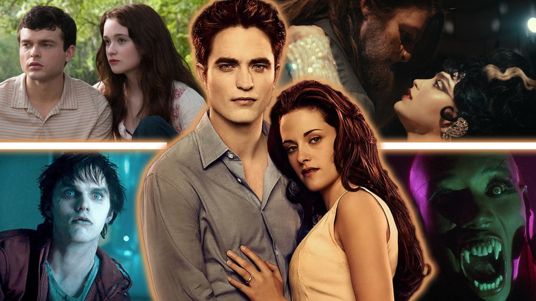 Shots from Beautiful Creatures, Your Monster, Warm Bodies, and Vamp around Robert Pattinson and Kristen Stewart as Edward and Bella in The Twilight Saga