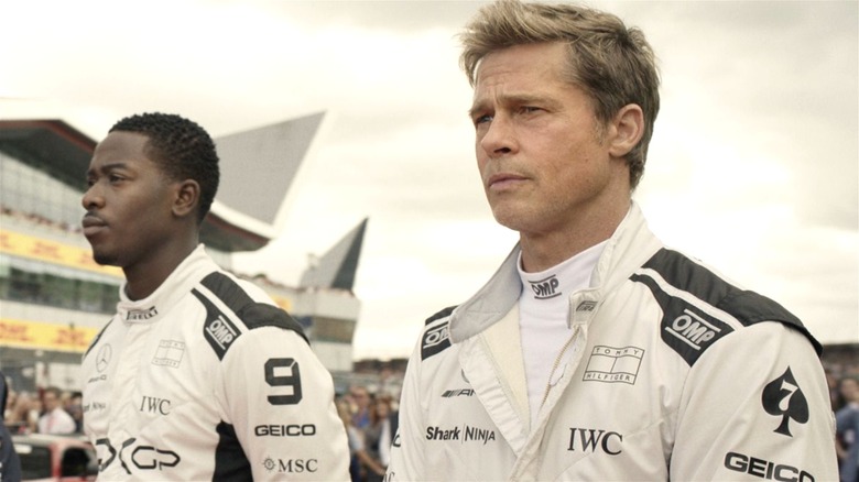 Sonny and Joshua stand next to each other before a match in F1