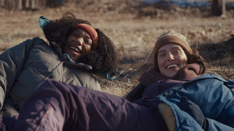 Lydie and Agnes laughing together in Sorry, Baby