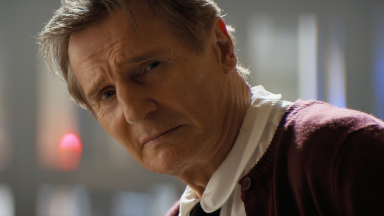 Lieutenant Frank Drebin Jr. hunched over in "The Naked Gun"