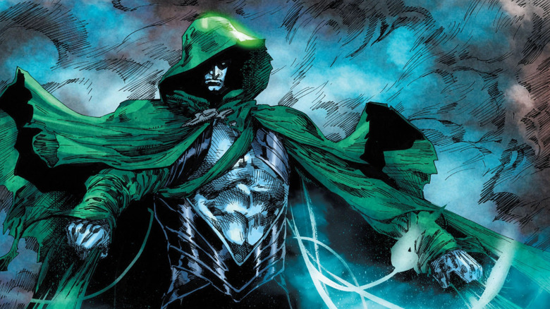 The Spectre stands in clouds in DC Comics
