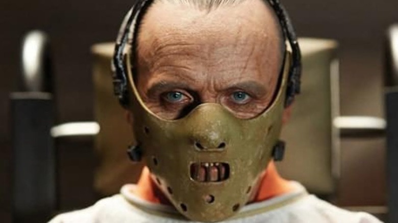 Hannibal Lecter wearing his mask