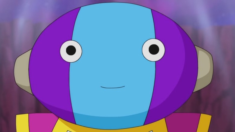 Grand Zeno smiles innocently in Dragon Ball Super
