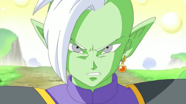 Zamasu stands visibly angry in Dragon Ball Super