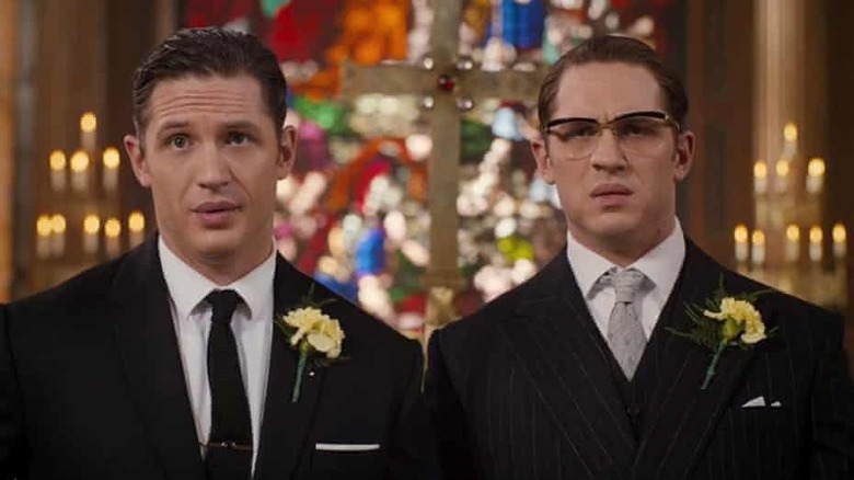 Tom Hardy as the Kray twins