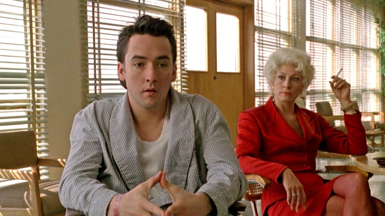 John Cusack and Angelica Huston