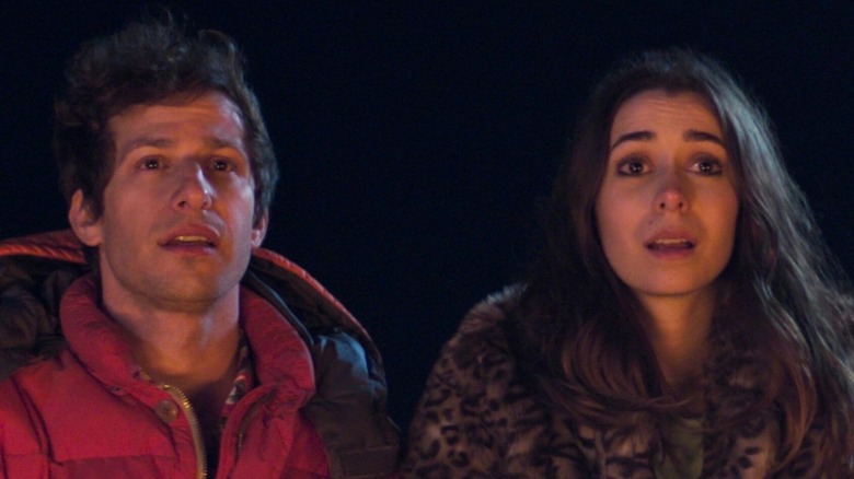 Andy Samberg and Cristin Milioti in "Palm Springs"