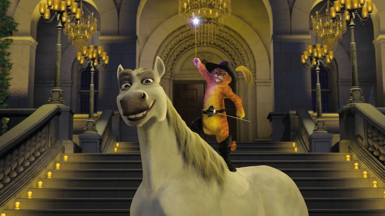 Shrek 2 Donkey and Puss in Boots 