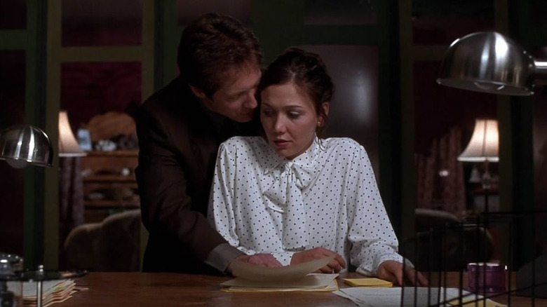 James Spader and Maggie Gyllenhaal in Secretary.