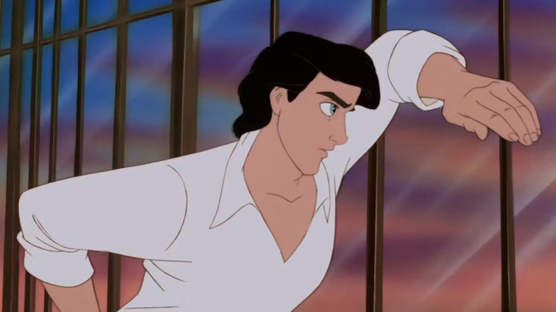 Prince Eric looking out of a window in The Little Mermaid