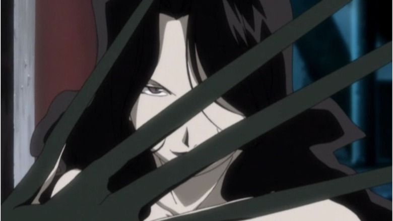 Lust Fullmetal Alchemist claws extended in front of face