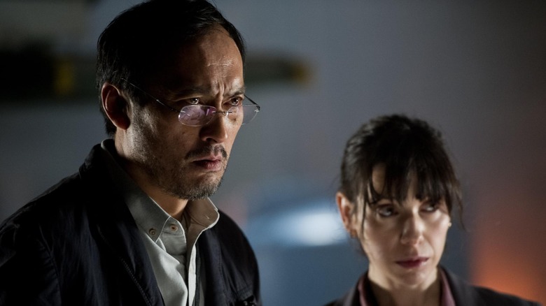 Godzilla 2014 Ken Watanabe and Sally Hawkins