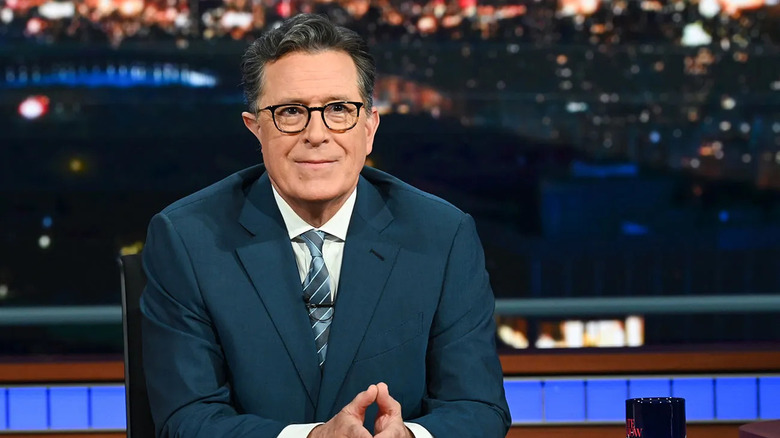 Stephen Colbert in The late show with Stephen Colbert