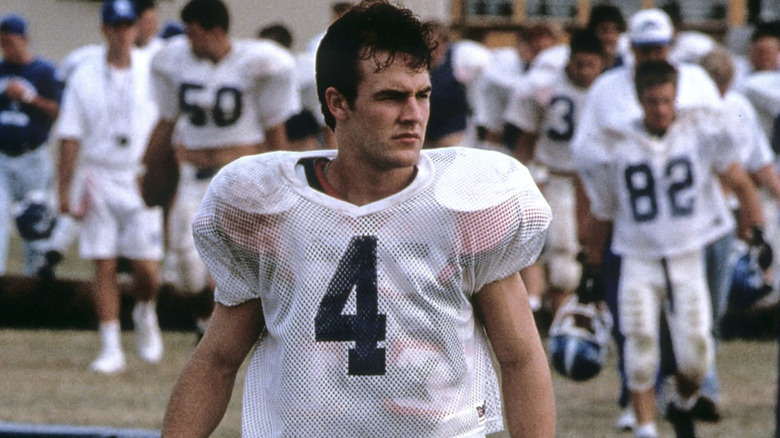 Jonathan broods on the football field in Varsity Blues