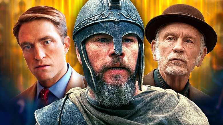 Robert Pattinson in Primetime, Matt Damon in The Odyssey, and John Malkovich in Wild Horse Nine