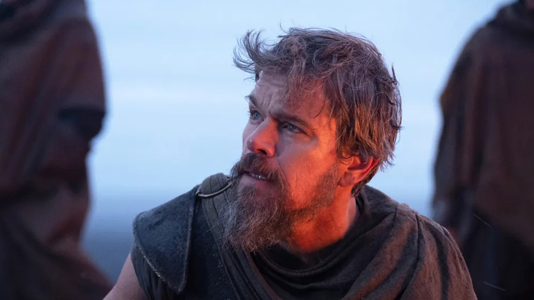 Odysseus looking up at someone in The Odyssey