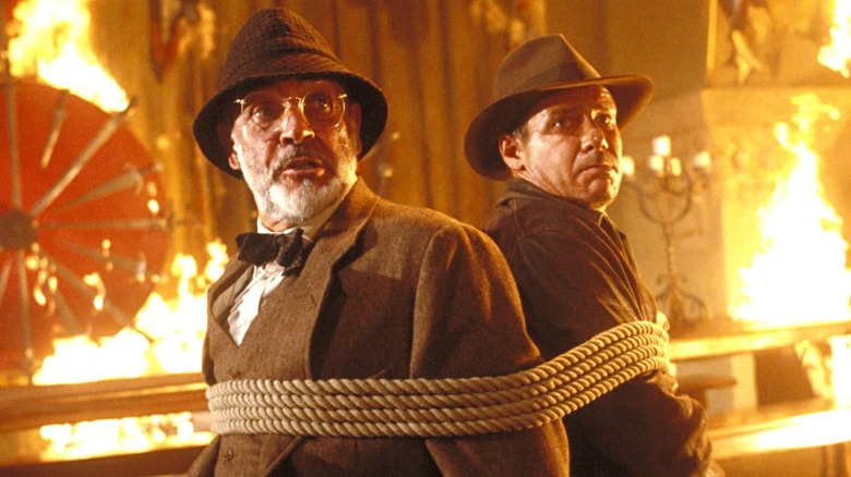 Father and son in INDIANA JONES AND LAST CRUSADE