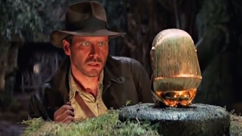 Harrison Ford in RAIDERS OF THE LOST ARK
