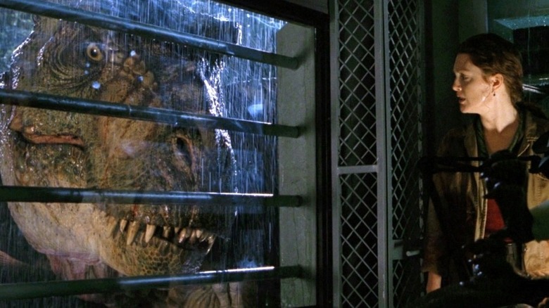a dinosaur in THE LOST WORLD JURASSIC PARK