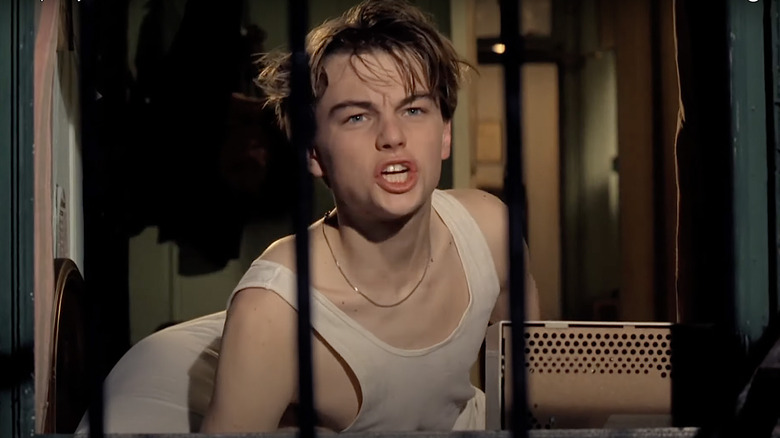 Leonardo DiCaprio tank top yelling Basketball Diaries