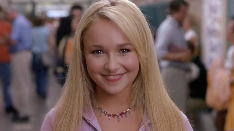 Gennifer smiling in a school hallway in Ice Princess
