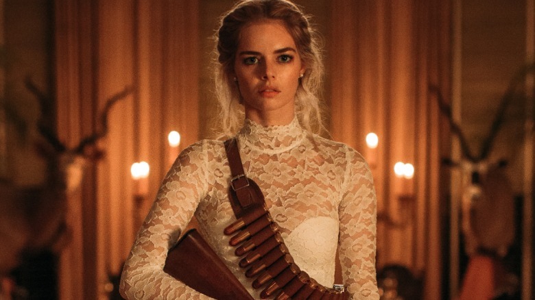 Samara Weaving wedding dress