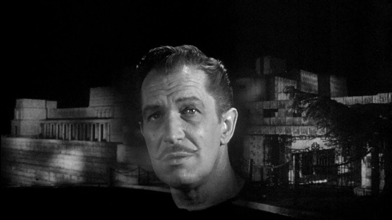 Vincent Price's Frederick Loren speaking in House on Haunted Hill