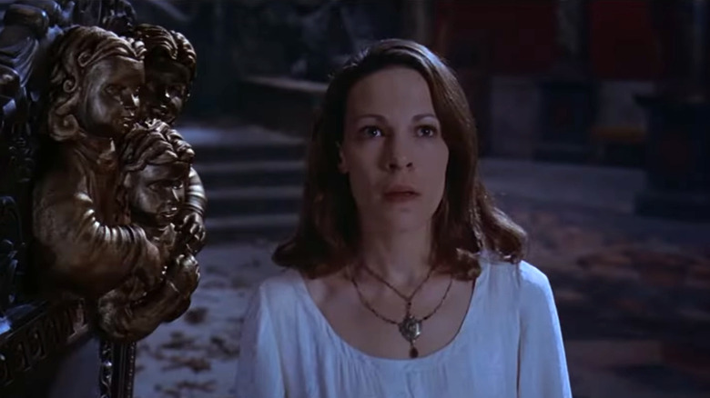 Lili Taylor's Nell Vance looking up in The Haunting