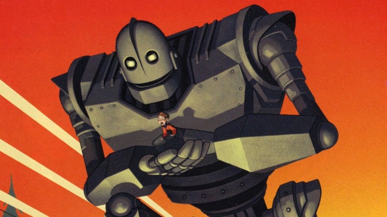 Iron Giant carrying Hogarth