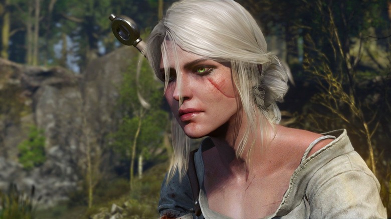 An adult Ciri in The Witcher III: Wild Hunt