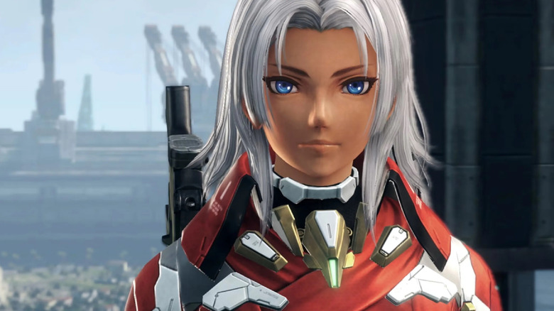 Elma looking determined in Xenoblade Chronicles X