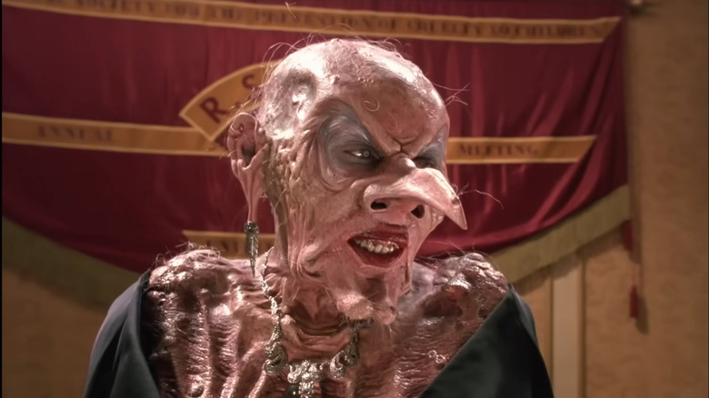 The Grand High Witch (Anjelica Huston) letting her hair down in The Witches