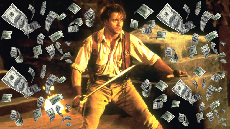 1999 The Mummy Brendan Fraser money 