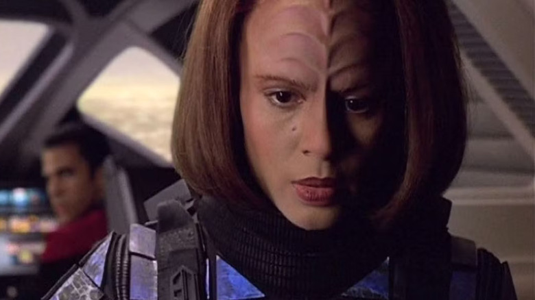 B'Elanna Torres in a flight suit in Star Trek: Voyager