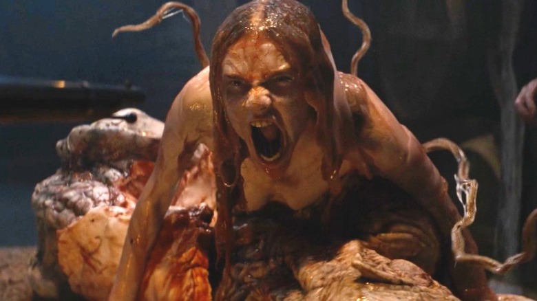 Transformation scene from "The Cursed"