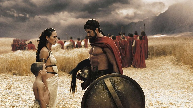 Lena Headey and Gerard Butler in 300