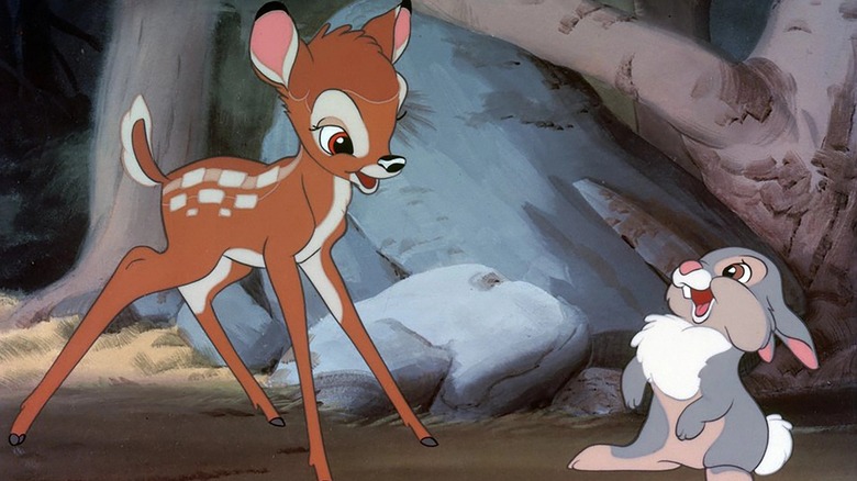 Bambi and Thumper smiling laughing