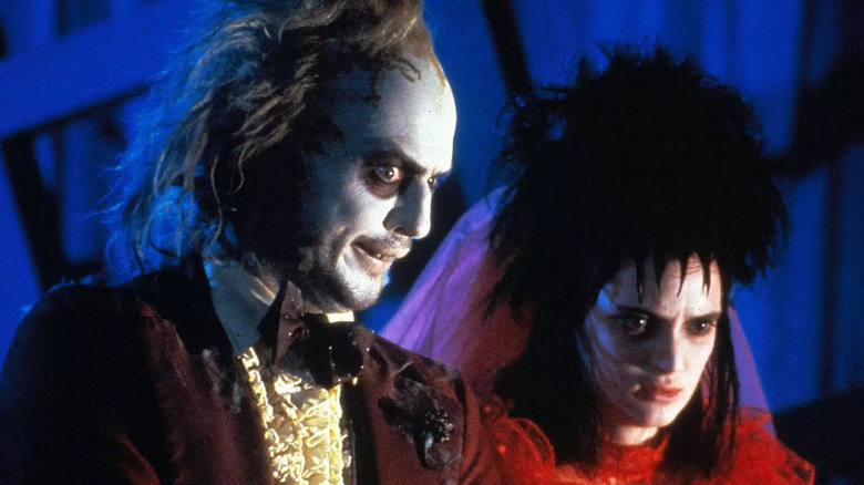 Michael Keaton and Winona Ryder in Beetlejuice