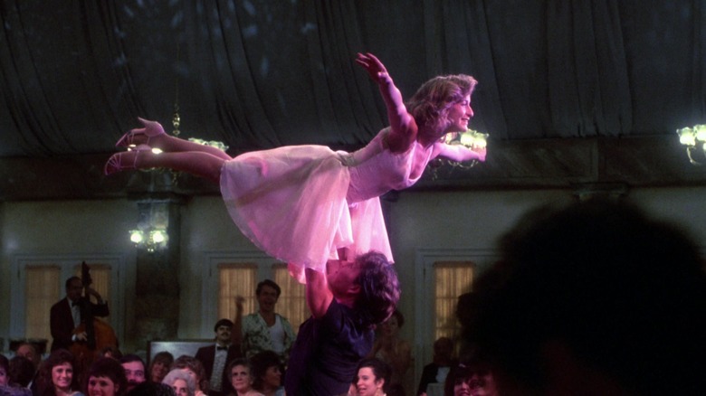 Baby being lifted by Johnny in Dirty Dancing