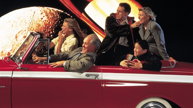 John Lithgow, Kristen Johnston, French Stewart, Joseph Gordon-Levitt, and Jane Curtin in 3rd Rock from the Sun