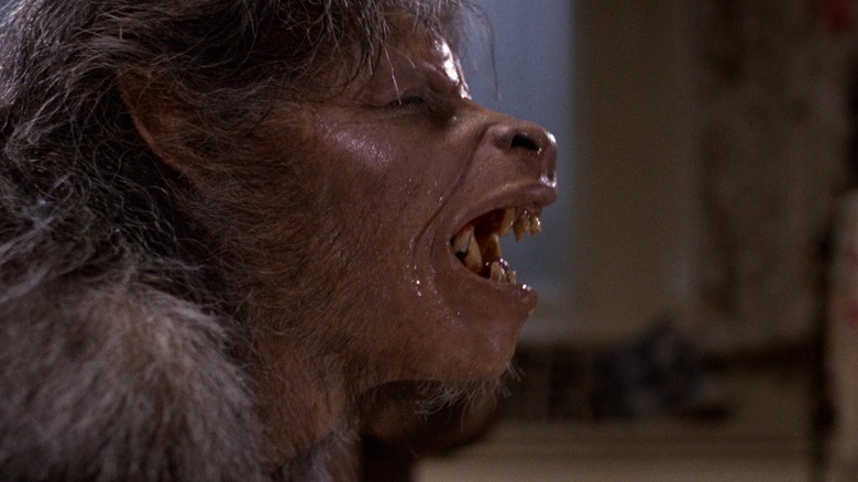 David turning into a wolf in An American Werewolf in London