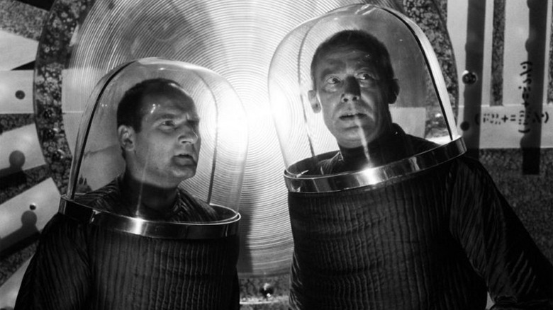 Mario de Monti and Major McClane in space suits in Raumpatrouille – Die Phantastischen Abenteuer des Raumschiffes Orion