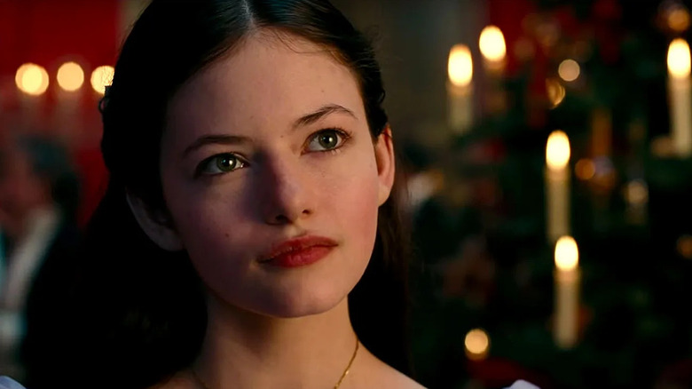 Clara looking at someone in The Nutcracker and the Four Realms