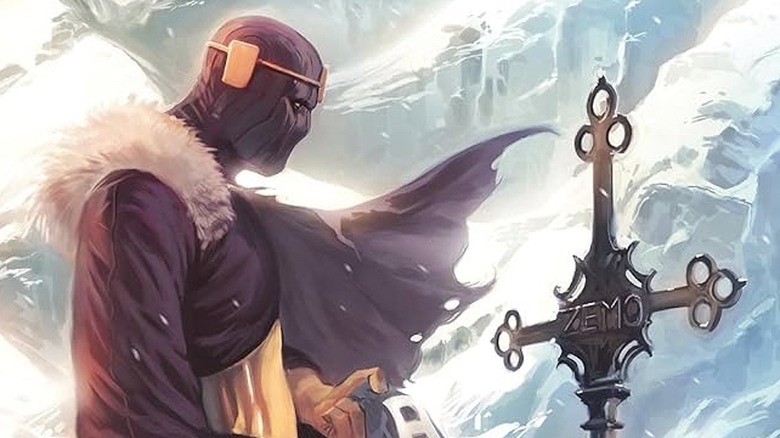 Captain America #608 cover - Baron Helmut Zemo stands at his father's grave
