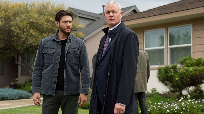Mark and Nathan standing outside of a house on Countdown