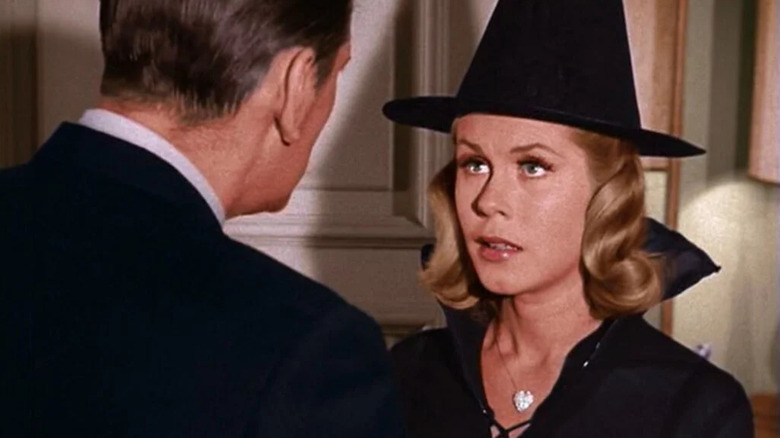 Samantha dressed as a witch on Bewitched