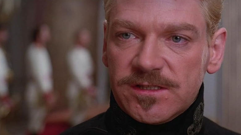 Hamlet weeping angrily in the 1996 version of Hamlet