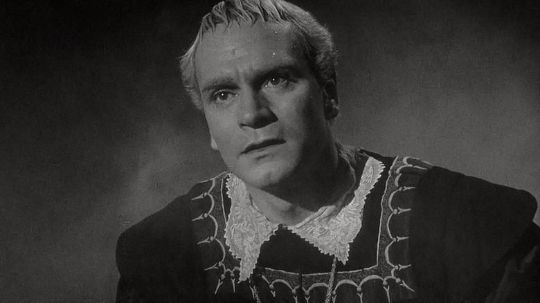 Hamlet sweating in the 1948 version of Hamlet